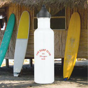 De Surven Club Red Custom Crest Waterfles