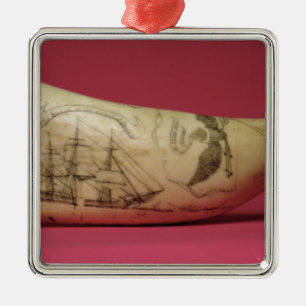 De Susan aan de kust van de Japanse Scrimshaw Metalen Ornament