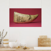 De Susan aan de kust van de Japanse Scrimshaw Poster (Keuken)