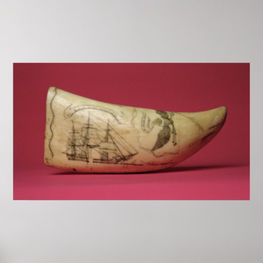 De Susan aan de kust van de Japanse Scrimshaw Poster (Voorkant)