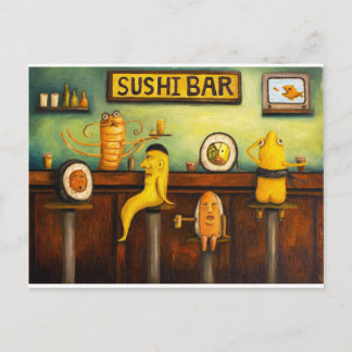 De sushi-balk briefkaart