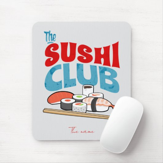 De sushi club, sushi muismat (Met muis)