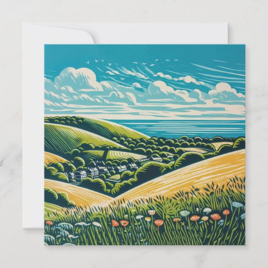 De Sussex Downs Kaart (Voorkant)