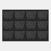 de sutra(hannya shingyo)Japan 3 wit Inpakpapier Vel (Voorkant 2)