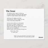 DE SWAN BRIEFKAART (Achterkant)