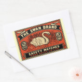 De Swan Merkveiligheid komt overeen met Rechthoekige Sticker (Envelop)