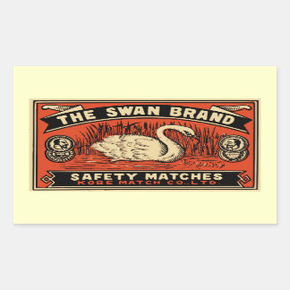 De Swan Merkveiligheid komt overeen met Rechthoekige Sticker