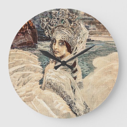 De Swan Princess Clock Grote Klok (Voorkant)