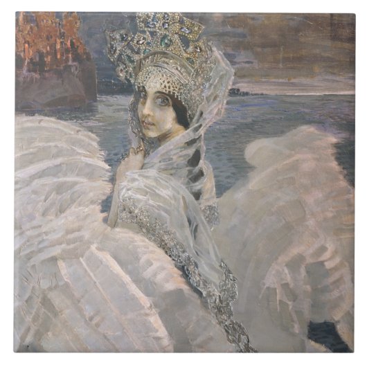 De Swan Princess Tegeltje (Voorkant)