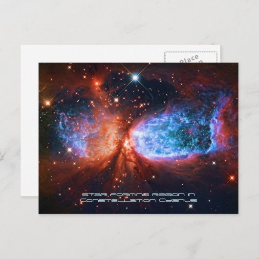 De Swan, Star Birth in Constellation Cygnus Briefkaart (Voorkant / Achterkant)