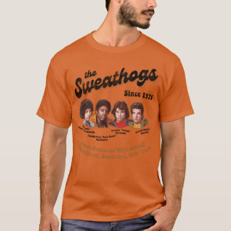 De Sweathogs Retro 1975 Versleten Lts vrienden cad T-shirt