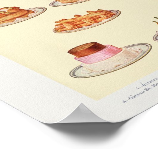 De  Sweets Art van Mrs Beeton Poster (Hoek)