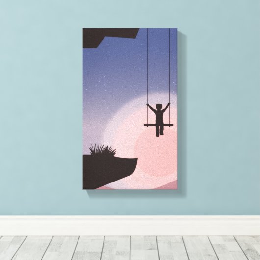 De swinger canvas afdruk (Insitu (Houten vloer))