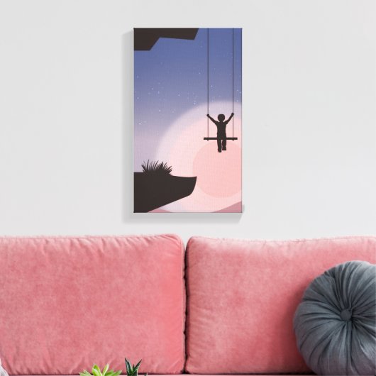 De swinger canvas afdruk (Insitu (Woonkamer))