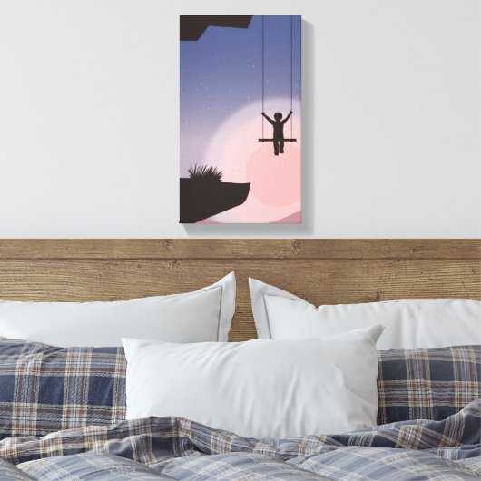 De swinger canvas afdruk (Insitu (Slaapkamer))