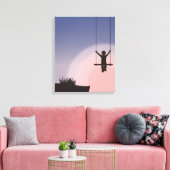 De swinger canvas afdruk (Insitu (Woonkamer))