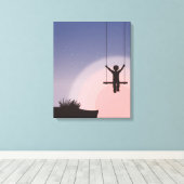 De swinger canvas afdruk (Insitu (Houten vloer))
