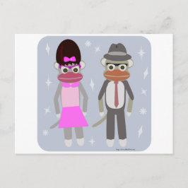De swingin-sokaapjes briefkaart