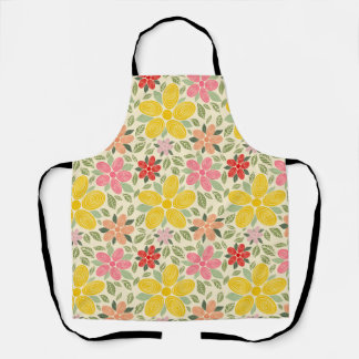 De Swirl Garden Keukenhanddoek Schort