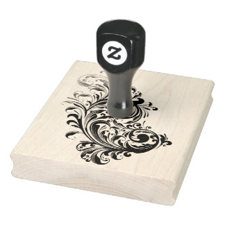 De Swirl Rubber Stamp 4x5 Rubberstempel