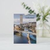 De Swissmill Tower Kornhaus Zürich Zwitserland Briefkaart (Staand voorkant)
