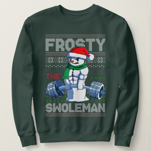 De Swoleman Ugly KerstSweater Funny bevrijden Trui (Design voorkant)