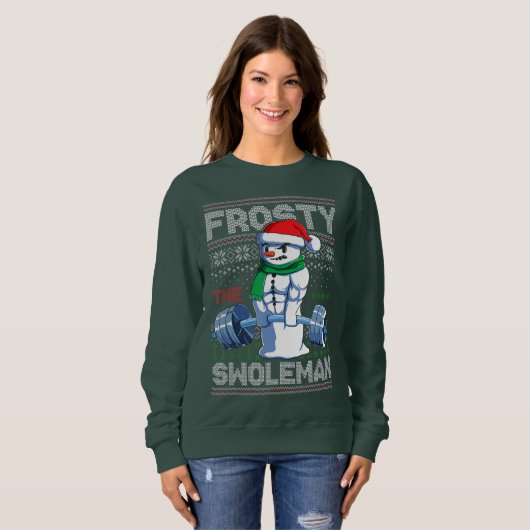 De Swoleman Ugly KerstSweater Funny bevrijden Trui (Voorkant volledig)