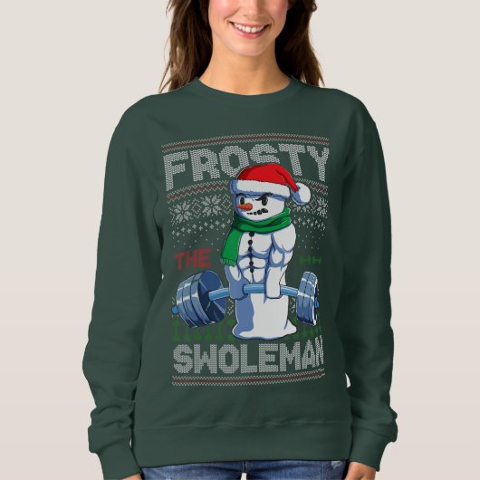 De Swoleman Ugly KerstSweater Funny bevrijden Trui (Voorkant)
