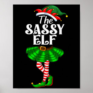 De Sy Elf Kerstmis Grappige Kerst Overeenkomende F Poster