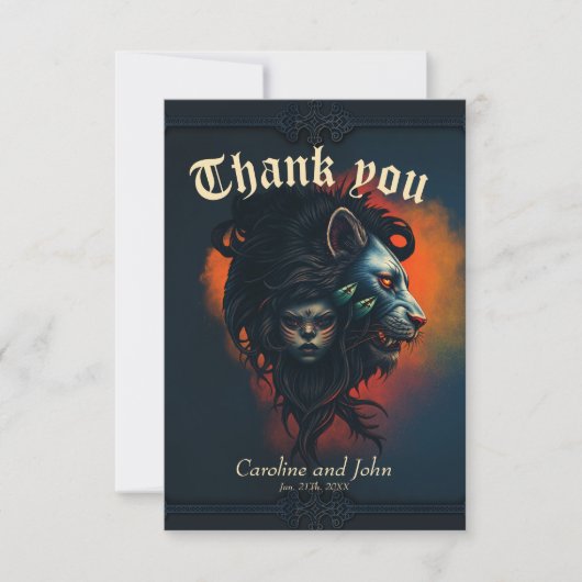 De symbiose van kracht en genade bedankkaart (Voorkant)