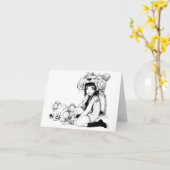 De symbiotische Vrienden nemen nota van Kaart (Gele Bloem)