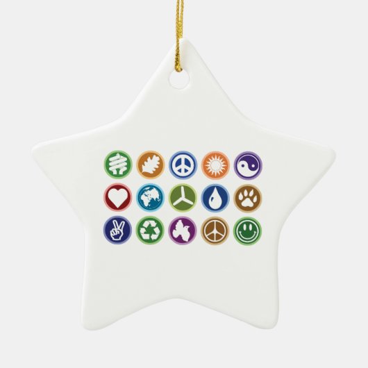 De Symbolen van Eco Keramisch Ornament (Voorkant)