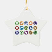 De Symbolen van Eco Keramisch Ornament (Achterkant)