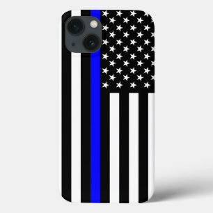 De symbolische Amerikaanse vlag met een blauwe lij Case-Mate iPhone Case