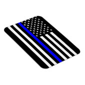 De symbolische Amerikaanse vlag met een blauwe lij Magneet (Rechterzijde)