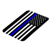 De symbolische Amerikaanse vlag met een blauwe lij Magneet (Linkerzijde)