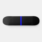De symbolische dun blauwe lijn grafisch skateboard (Horizontaal)