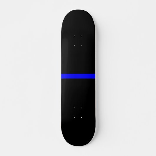 De symbolische dun blauwe lijn grafisch skateboard (Voorkant)