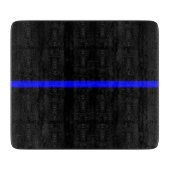 De symbolische dun blauwe lijn grafisch snijplank (Voorkant)