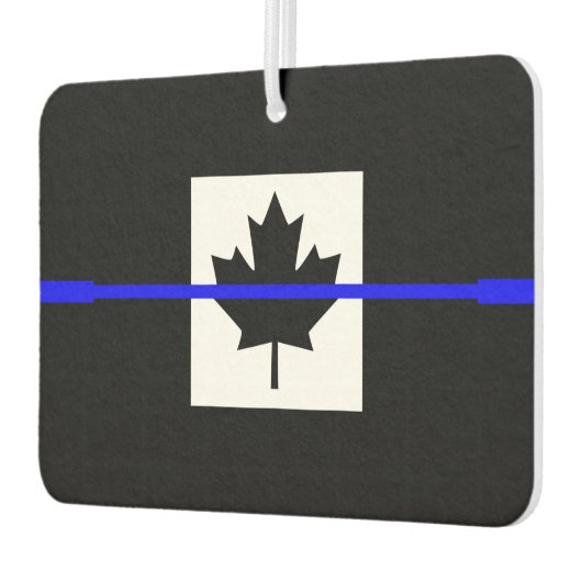 De symbolische dun blauwe lijn op Canadese maaple  Luchtverfrisser (Links)