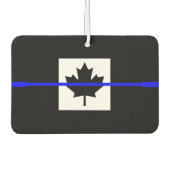 De symbolische dun blauwe lijn op Canadese maaple  Luchtverfrisser (Voorkant)