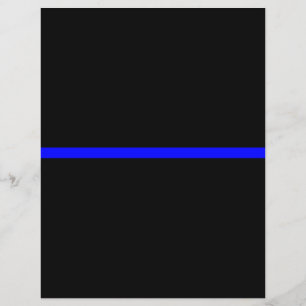 De symbolische dun blauwe lijn op Solid Black Flyer