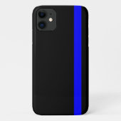 De symbolische dun blauwe lijn op zwart Case-Mate iPhone case (Achterkant)