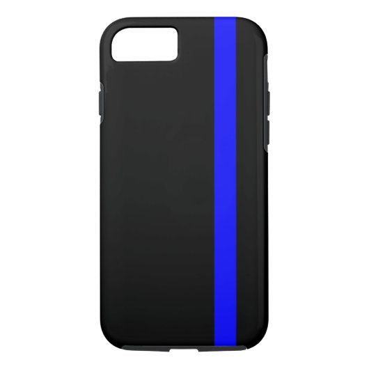 De symbolische dun blauwe lijn op zwart Case-Mate iPhone case (Achterkant)