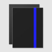 De symbolische dun blauwe lijn verticaal (Voorkant / Achterkant)