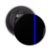 De symbolische dun blauwe lijn verticaal button flesopener (Voorkant)