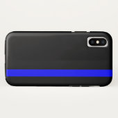 De symbolische dun blauwe lijn verticaal Case-Mate iPhone case (Achterkant (horizontaal))
