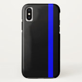 De symbolische dun blauwe lijn verticaal Case-Mate iPhone case (Achterkant)