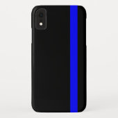 De symbolische dun blauwe lijn verticaal Case-Mate iPhone case (Achterkant)