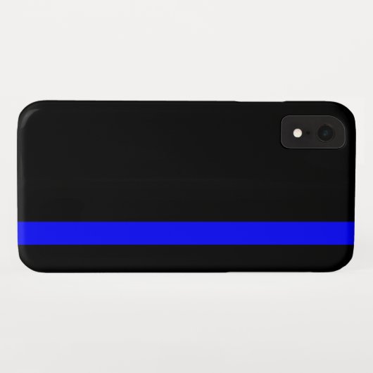 De symbolische dun blauwe lijn verticaal Case-Mate iPhone case (Achterkant (horizontaal))
